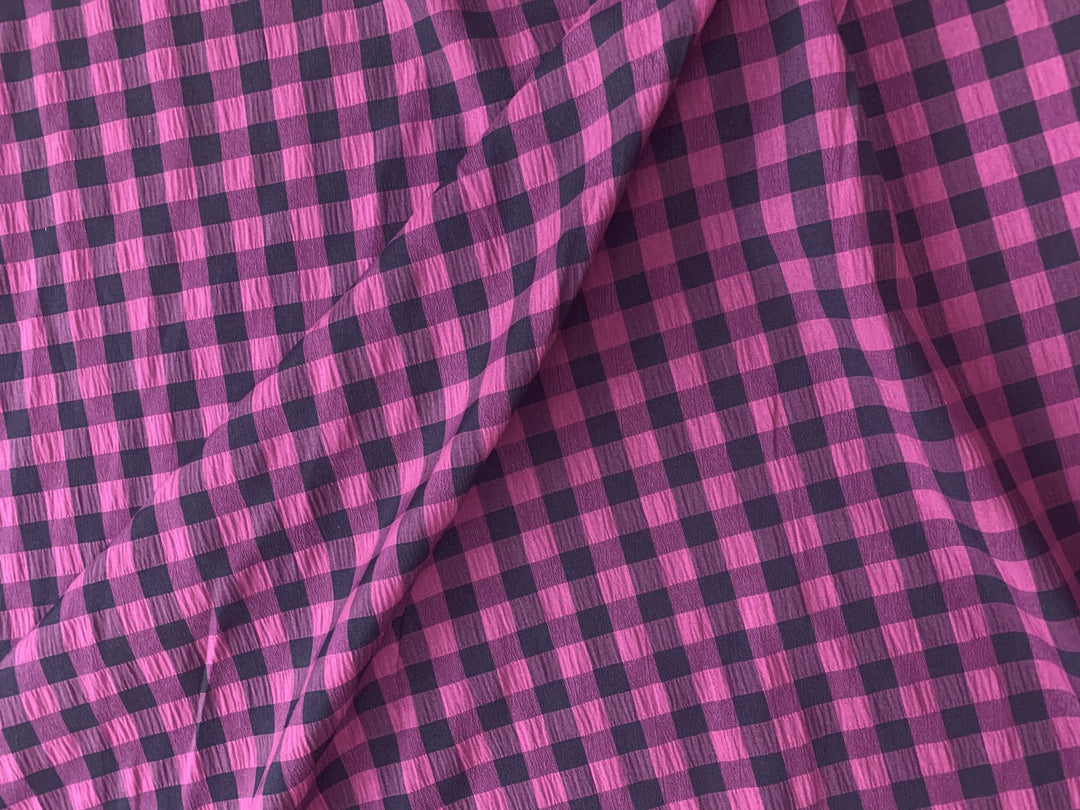 Gingham Check - Purple / Black