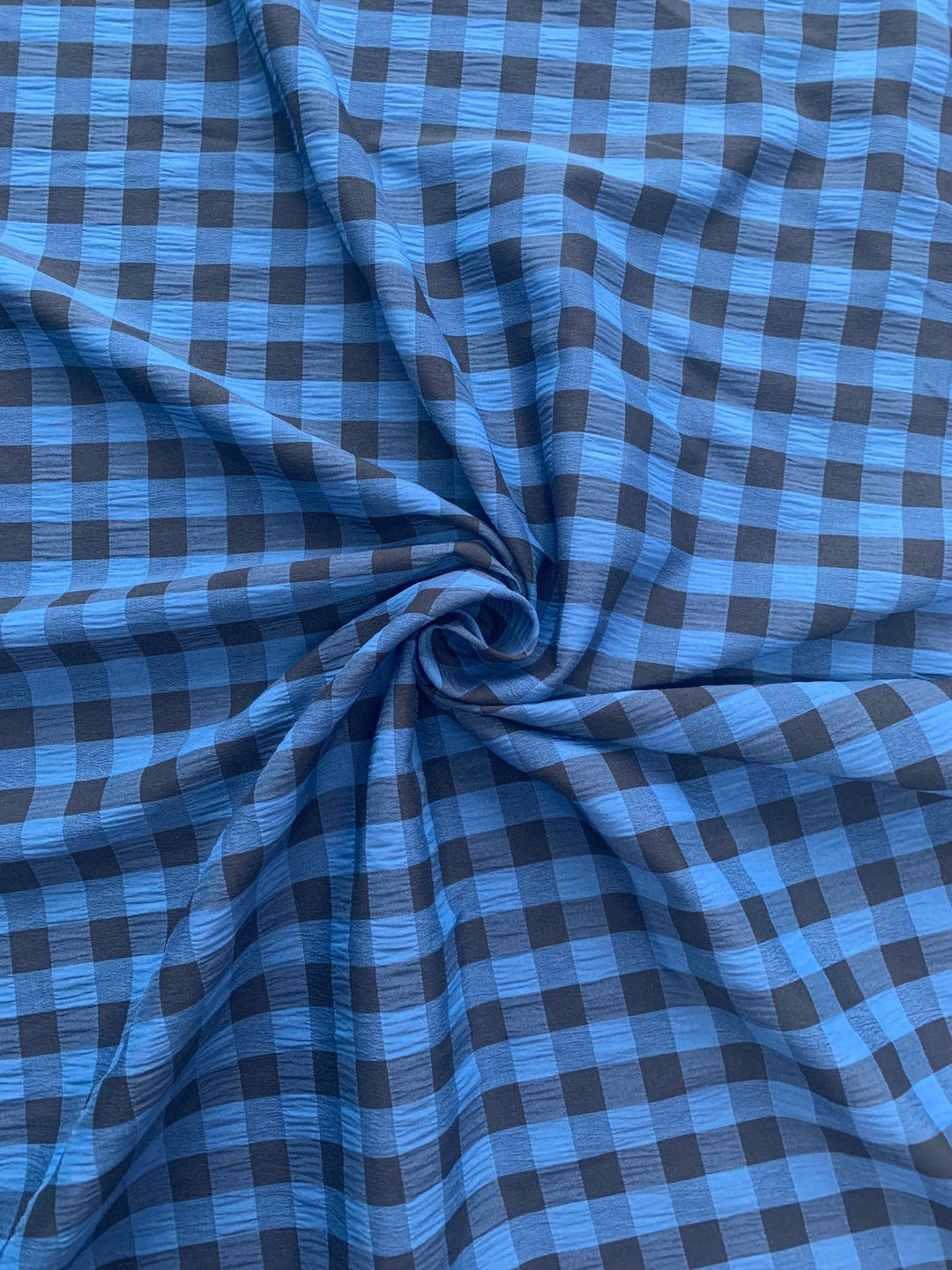 Gingham Check - Blue / Black