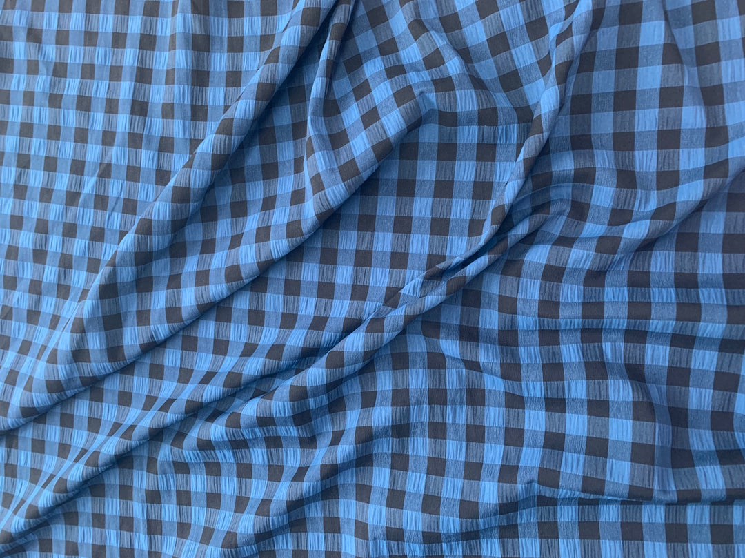 Gingham Check - Blue / Black
