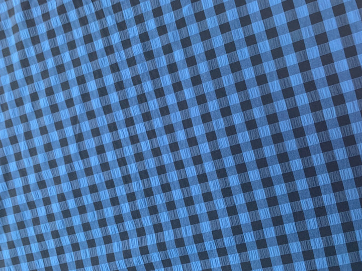 Gingham Check - Blue / Black