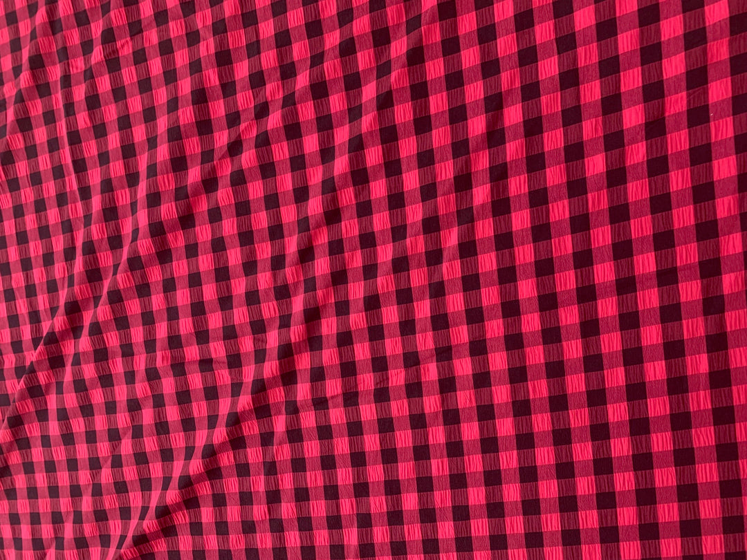 Gingham Check - Red / Black