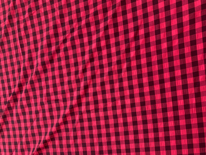 Gingham Check - Red / Black