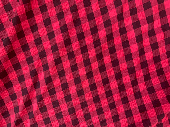 Gingham Check - Red / Black