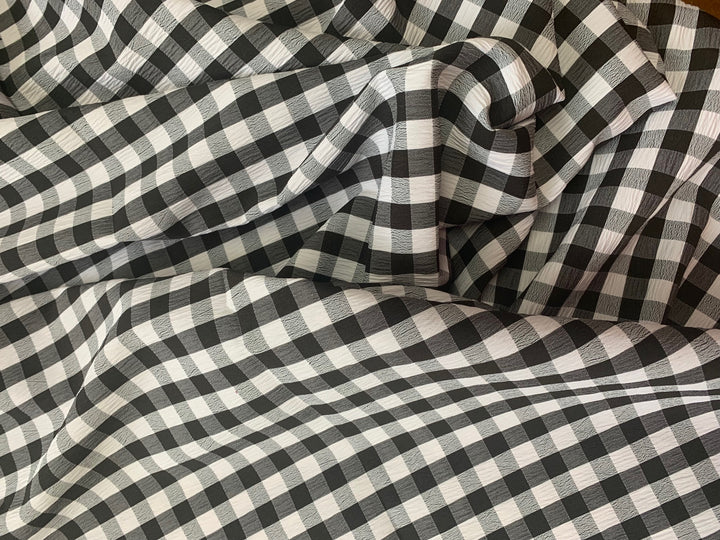 Gingham Check - Black / Ivory