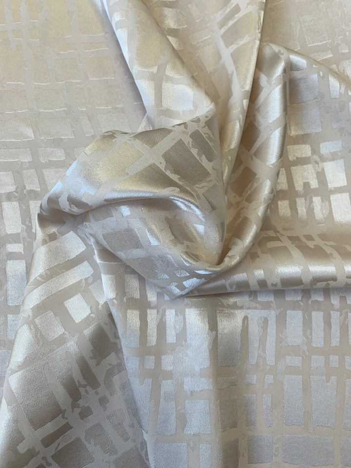Random Check Jacquard - Stone