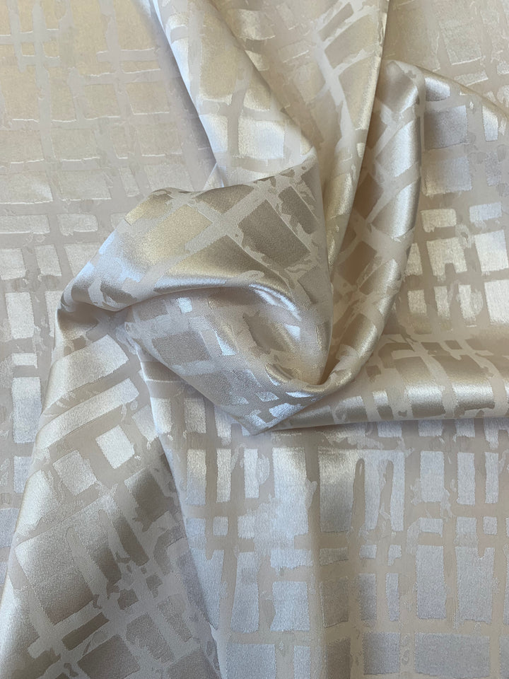 Random Check Jacquard - Stone