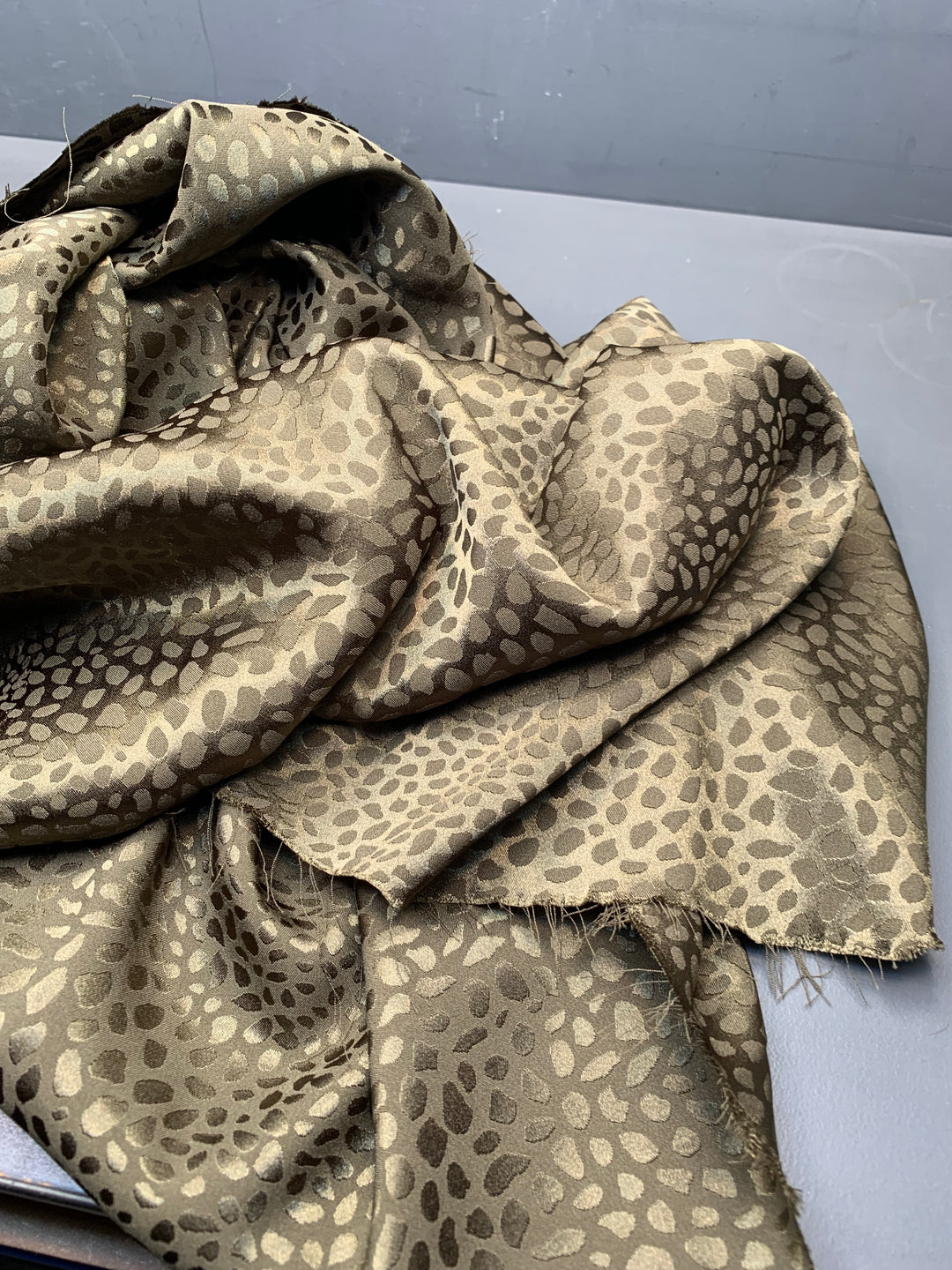 Leopard Jacquard - Light Khaki