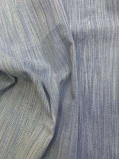 Cotton / Poly Lurex Stripe Chambray
