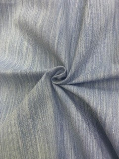 Cotton / Poly Lurex Stripe Chambray
