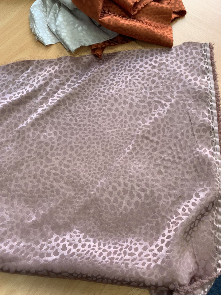 Leopard Jacquard - Blush